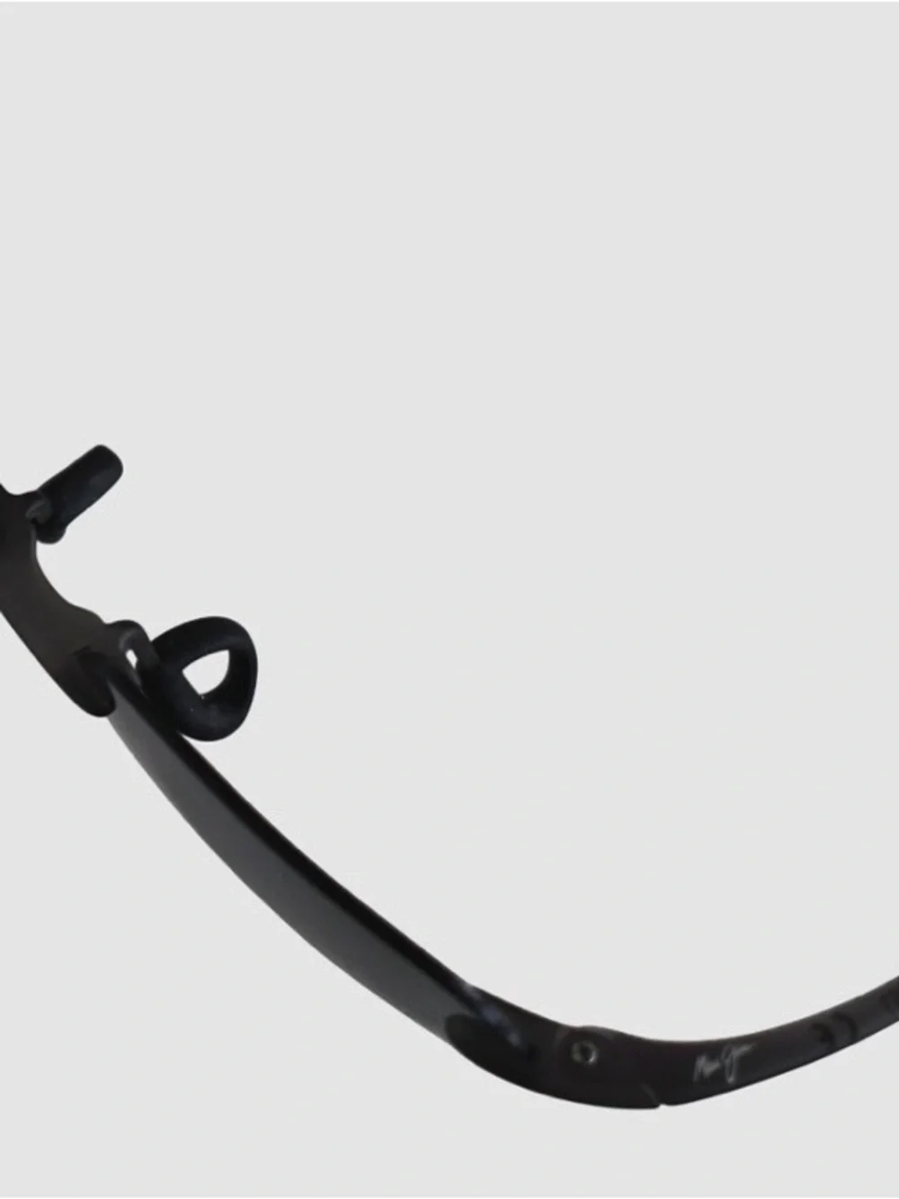 Maui Jim Rimless Sunglasses in Black with Gradient Smoke Lenses